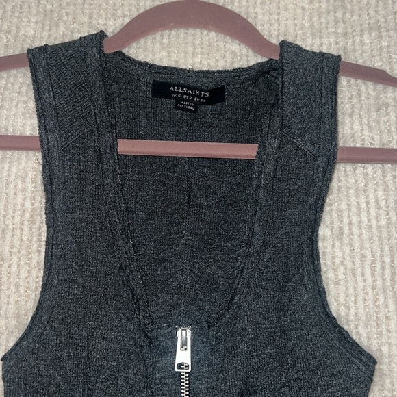 All Saints Midi zipper dress - Picture 3 of 3